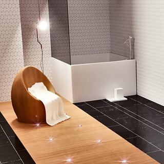 Interior views of luxury toilets